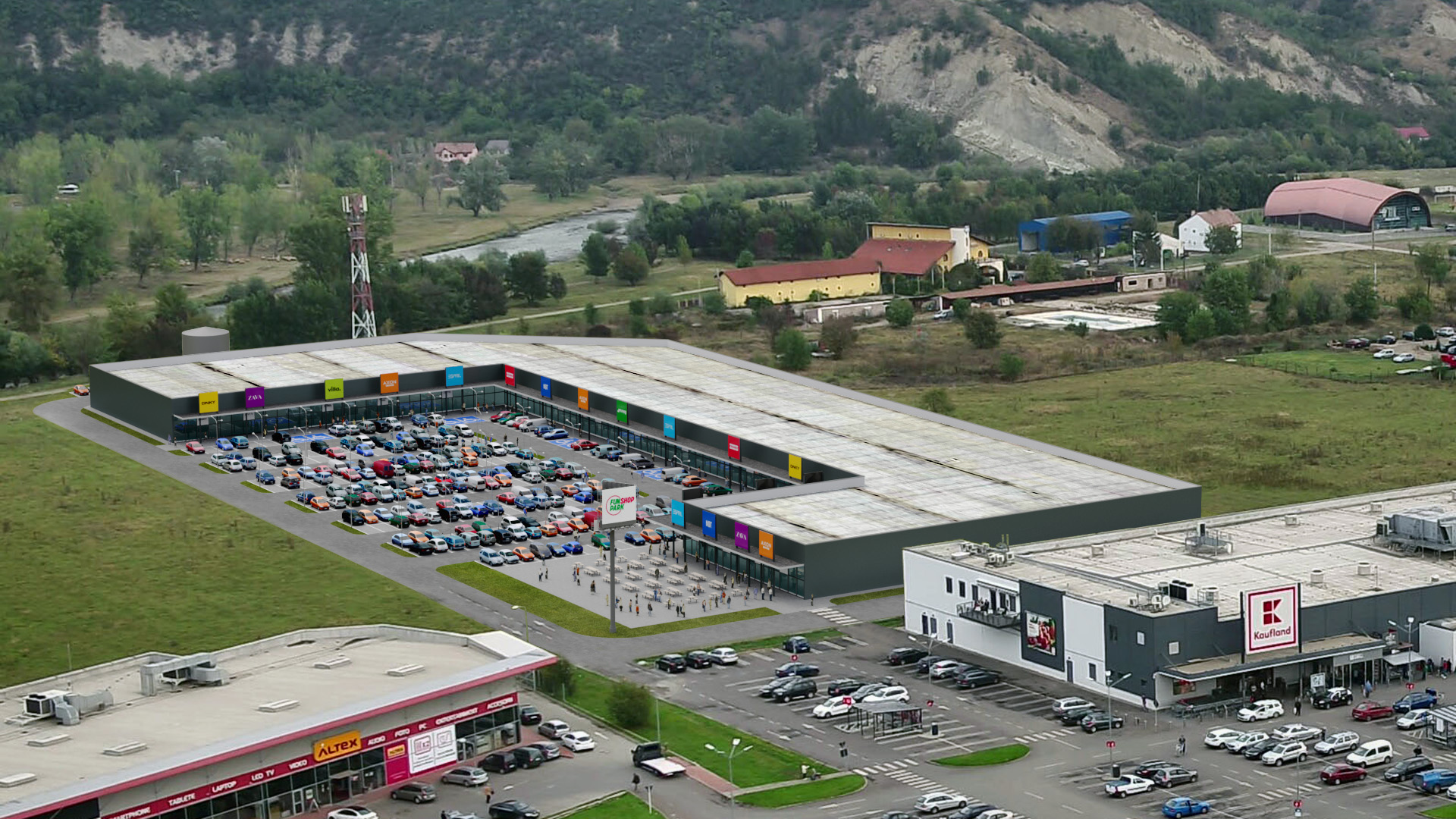Scallier's new retail park development in Romania