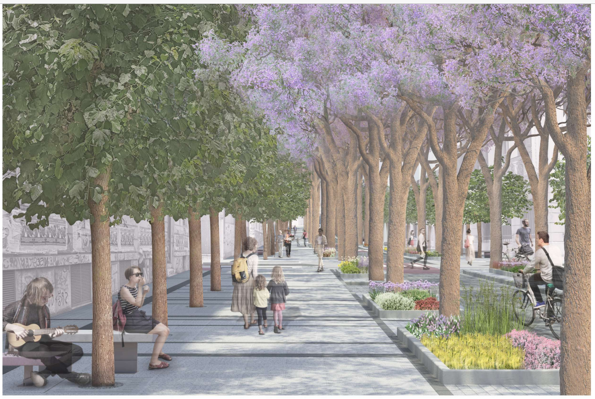 Tositsa street in Athenian center will be redeveloped into a "green route"