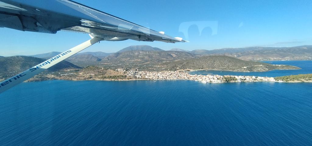 Δοκιμαστική πτήση της Hellenic Seaplanes στην Πελοπόννησο Δοκιμαστική πτήση της Hellenic Seaplanes στην Πελοπόννησο