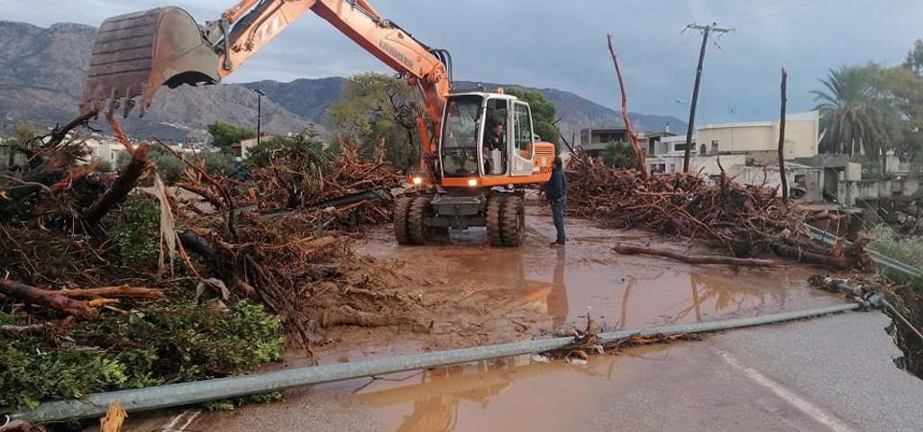 Flood repair works in Kineta have been initiated
